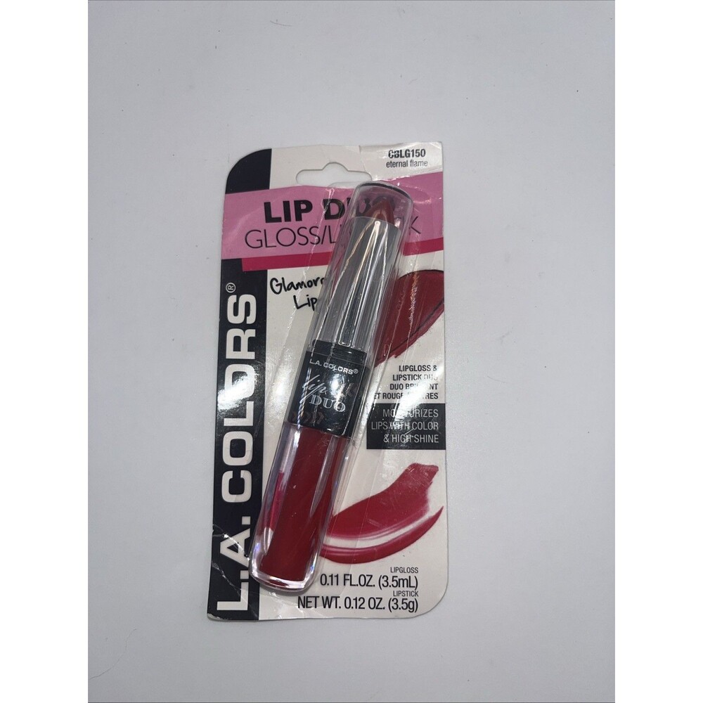 L.A. Colors Lipstick Lip Gloss Duo Eternal Flame New Sealed